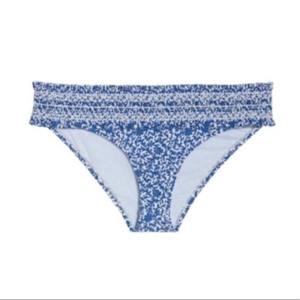 NEW Tory Burch Costa Printed Hipster Bikini Bottom Women's SMALL BLUE KEEPSAKE